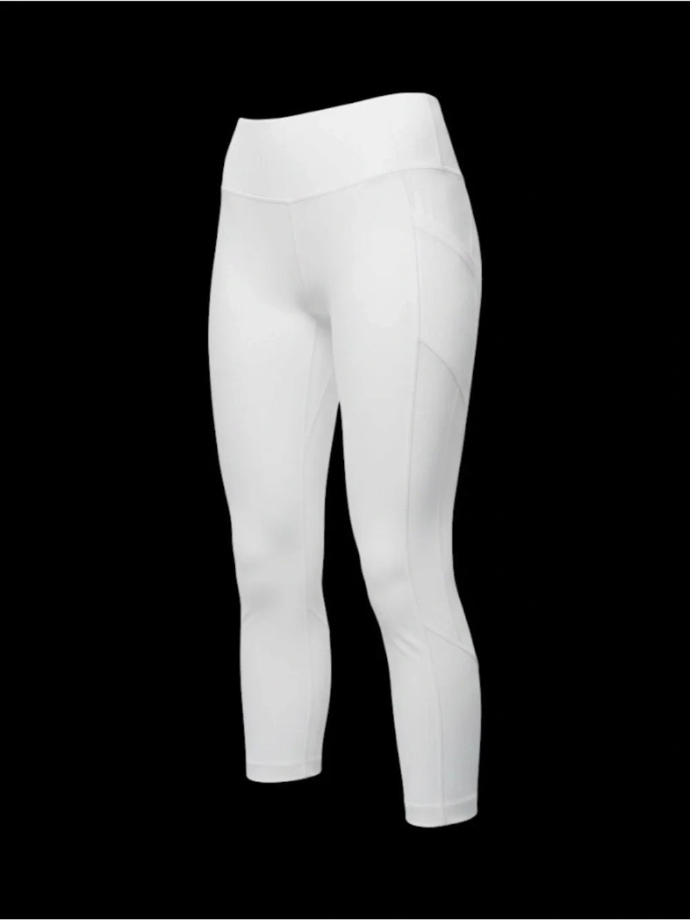 Lululemon White High-Rise Pocket Leggings  Size 4